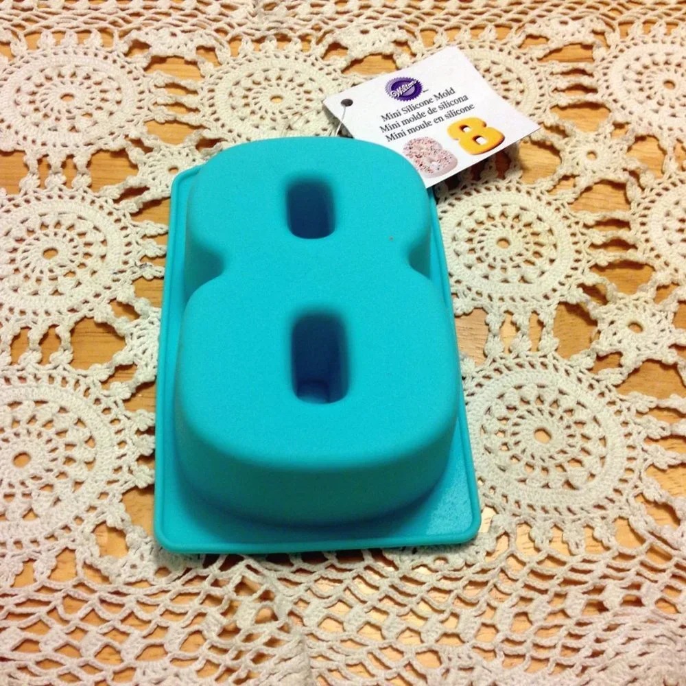 Eight new Wilton Silicone Mold Numbers Bundle
